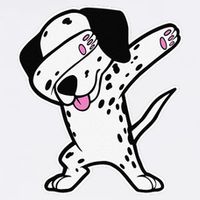 Dalmatian Dabbing Funny Dalmation Dab Dog Dance Garment-Dyed Sweatshirt