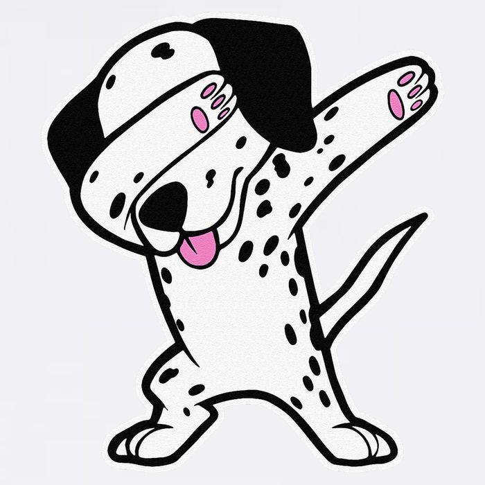 Dalmatian Dabbing Funny Dalmation Dab Dog Dance Garment-Dyed Sweatshirt