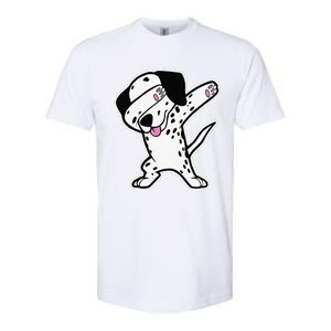 Dalmatian Dabbing Funny Dalmation Dab Dog Dance Softstyle® CVC T-Shirt