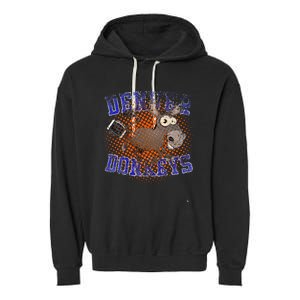 Denver Donkeys Football Garment-Dyed Fleece Hoodie