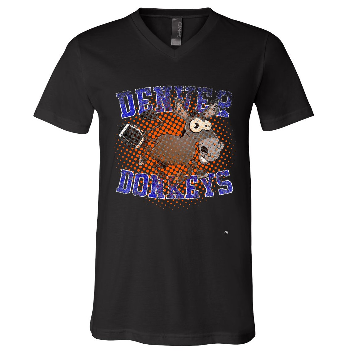 Denver Donkeys Football V-Neck T-Shirt