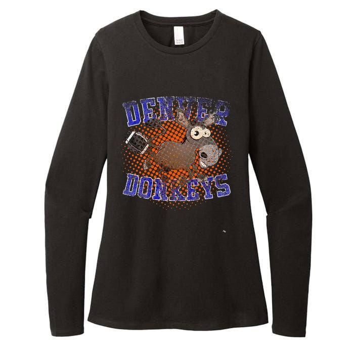 Denver Donkeys Football Womens CVC Long Sleeve Shirt