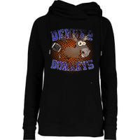 Denver Donkeys Football Womens Funnel Neck Pullover Hood