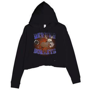 Denver Donkeys Football Crop Fleece Hoodie