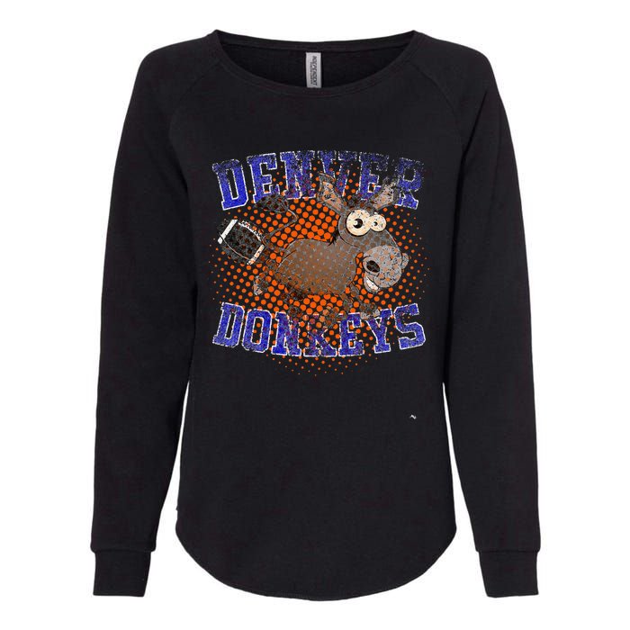 Denver Donkeys Football Womens California Wash Sweatshirt