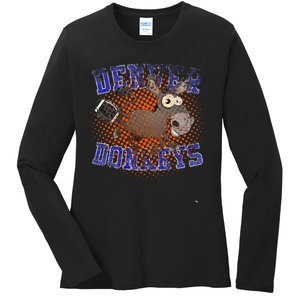 Denver Donkeys Football Ladies Long Sleeve Shirt