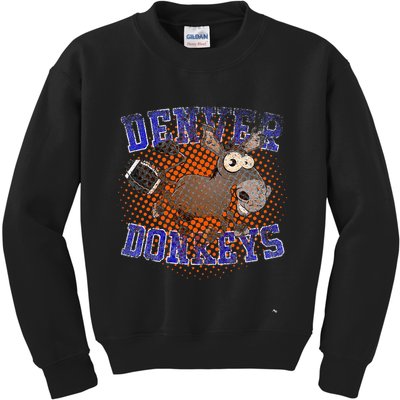 Denver Donkeys Football Kids Sweatshirt