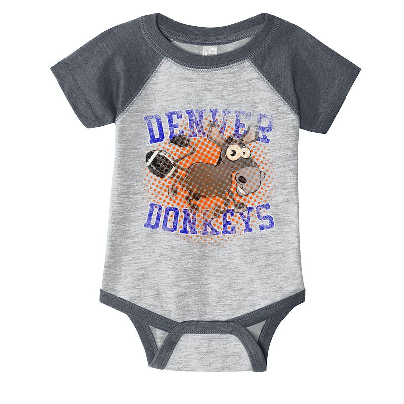 Denver Donkeys Football Infant Baby Jersey Bodysuit
