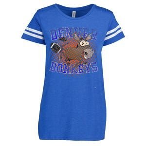 Denver Donkeys Football Enza Ladies Jersey Football T-Shirt