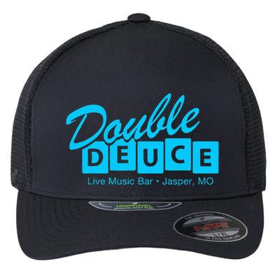 Double Deuce Funny Road Side Bar House Flexfit Unipanel Trucker Cap