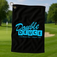Double Deuce Funny Road Side Bar House Golf Towel