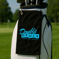 Double Deuce Funny Road Side Bar House Golf Towel