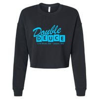 Double Deuce Funny Road Side Bar House Cropped Pullover Crew