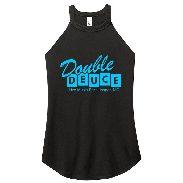 Double Deuce Funny Road Side Bar House Women's Perfect Tri Rocker Tank