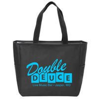 Double Deuce Funny Road Side Bar House Zip Tote Bag