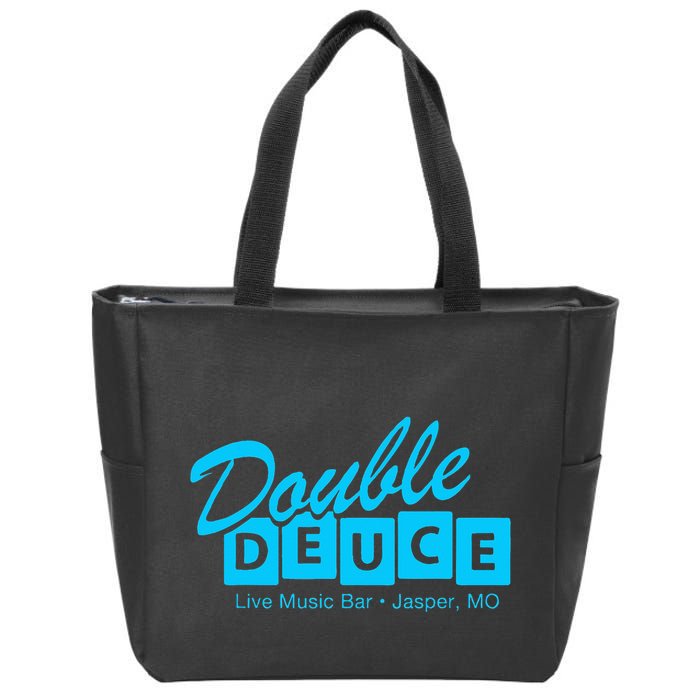 Double Deuce Funny Road Side Bar House Zip Tote Bag