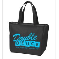 Double Deuce Funny Road Side Bar House Zip Tote Bag