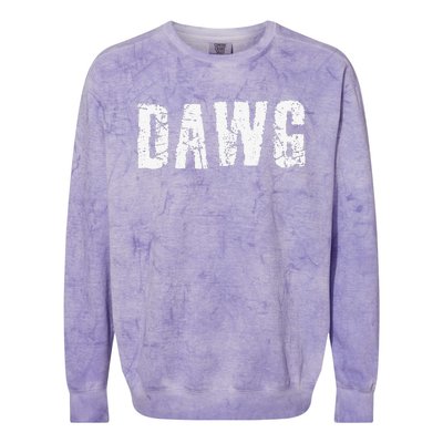 Dawg Dog Funny Joke Humor Bad Behavior Tee Colorblast Crewneck Sweatshirt