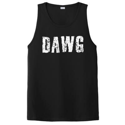 Dawg Dog Funny Joke Humor Bad Behavior Tee PosiCharge Competitor Tank