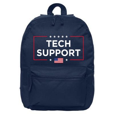 D.O.G.E Doge Funny Tech Support Us American Flag 16 in Basic Backpack
