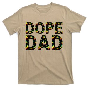 Dope Dad Funny Weed Fathers Day Smoking Father Daddy Gift T-Shirt