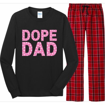 Dope Dad Funny Weed Fathers Day Smoking Father Daddy Long Sleeve Pajama Set