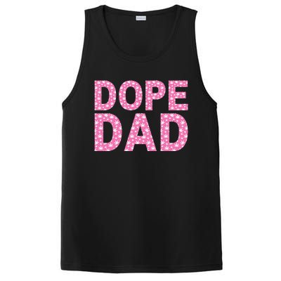 Dope Dad Funny Weed Fathers Day Smoking Father Daddy PosiCharge Competitor Tank