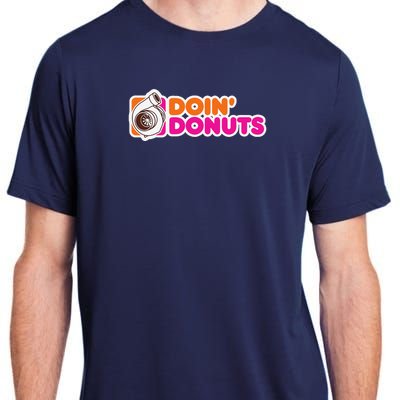 Doin Donuts Funny Racing & Drift Car Enthusiast Adult ChromaSoft Performance T-Shirt