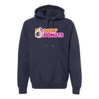 Doin Donuts Funny Racing & Drift Car Enthusiast Premium Hoodie