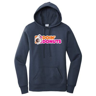 Doin Donuts Funny Racing & Drift Car Enthusiast Women's Pullover Hoodie