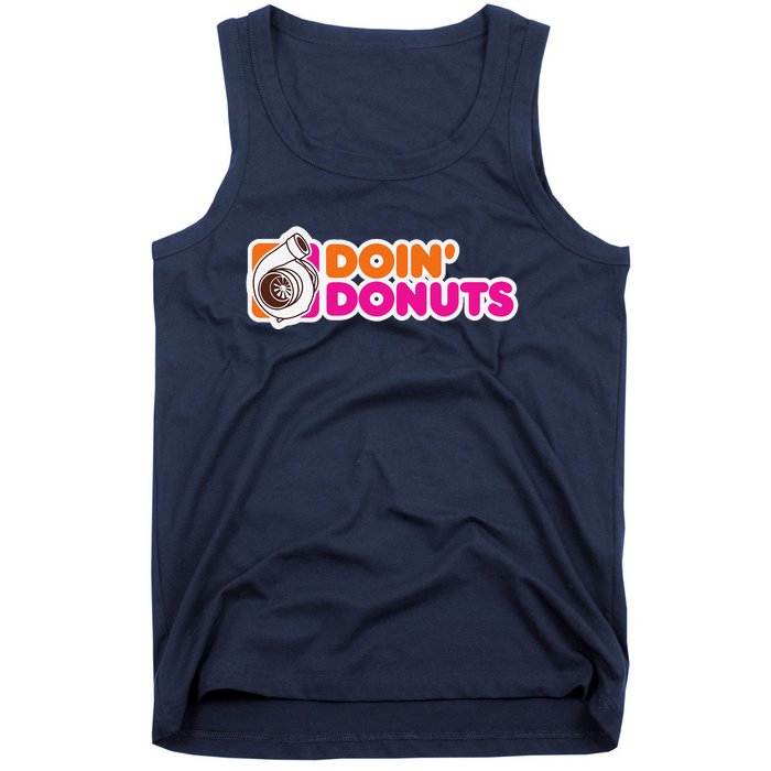 Doin Donuts Funny Racing & Drift Car Enthusiast Tank Top