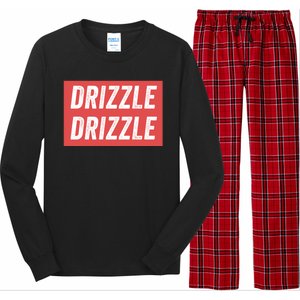 Drizzle Drizzle Funny Soft Guy Era Meme Funny Meme Hilarious Sarcasm Trendy Long Sleeve Pajama Set