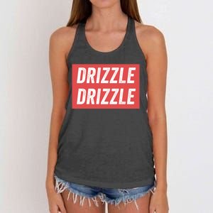 Drizzle Drizzle Funny Soft Guy Era Meme Funny Meme Hilarious Sarcasm Trendy Women's Knotted Racerback Tank