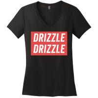 Drizzle Drizzle Funny Soft Guy Era Meme Funny Meme Hilarious Sarcasm Trendy Women's V-Neck T-Shirt