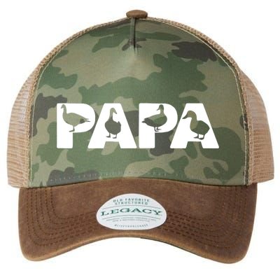 Duck Dad Funny Papa Duck Father Day Gift Legacy Tie Dye Trucker Hat