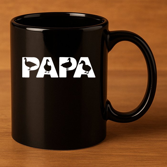 Duck Dad Funny Papa Duck Father Day Gift 11oz C Handle Ceramic Mug