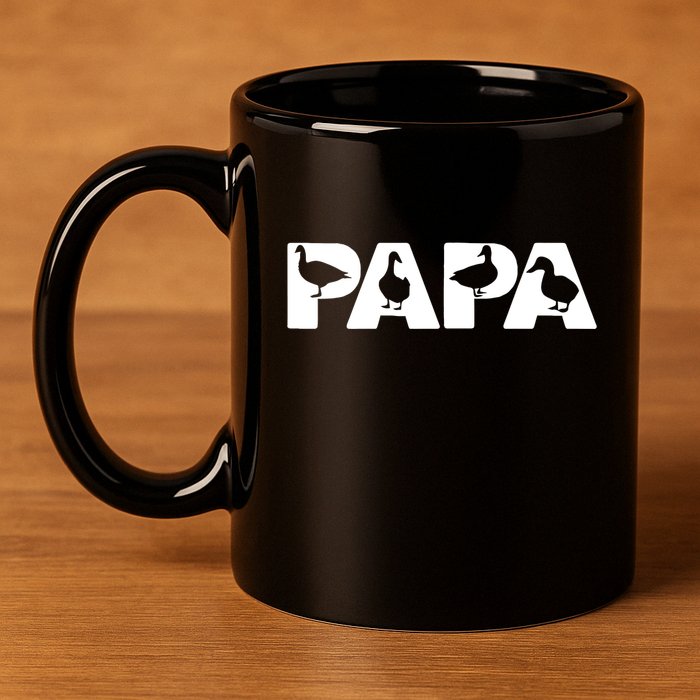 Duck Dad Funny Papa Duck Father Day Gift 11oz C Handle Ceramic Mug