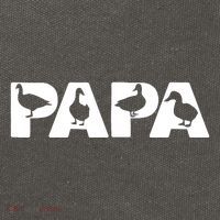 Duck Dad Funny Papa Duck Father Day Gift Cotton Canvas Backpack