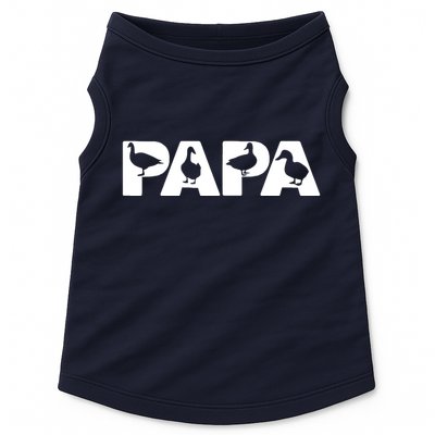 Duck Dad Funny Papa Duck Father Day Gift Doggie Tank