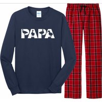 Duck Dad Funny Papa Duck Father Day Gift Long Sleeve Pajama Set