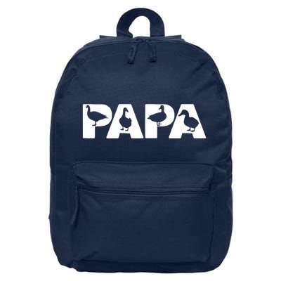 Duck Dad Funny Papa Duck Father Day Gift 16 in Basic Backpack