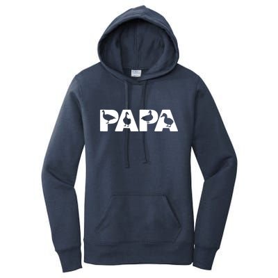 Duck Dad Funny Papa Duck Father Day Gift Women's Pullover Hoodie