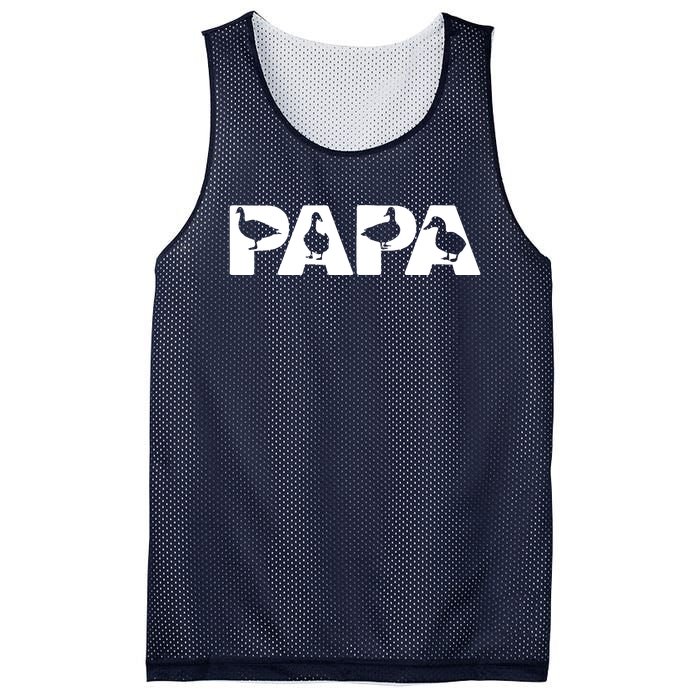 Duck Dad Funny Papa Duck Father Day Gift Mesh Reversible Basketball Jersey Tank