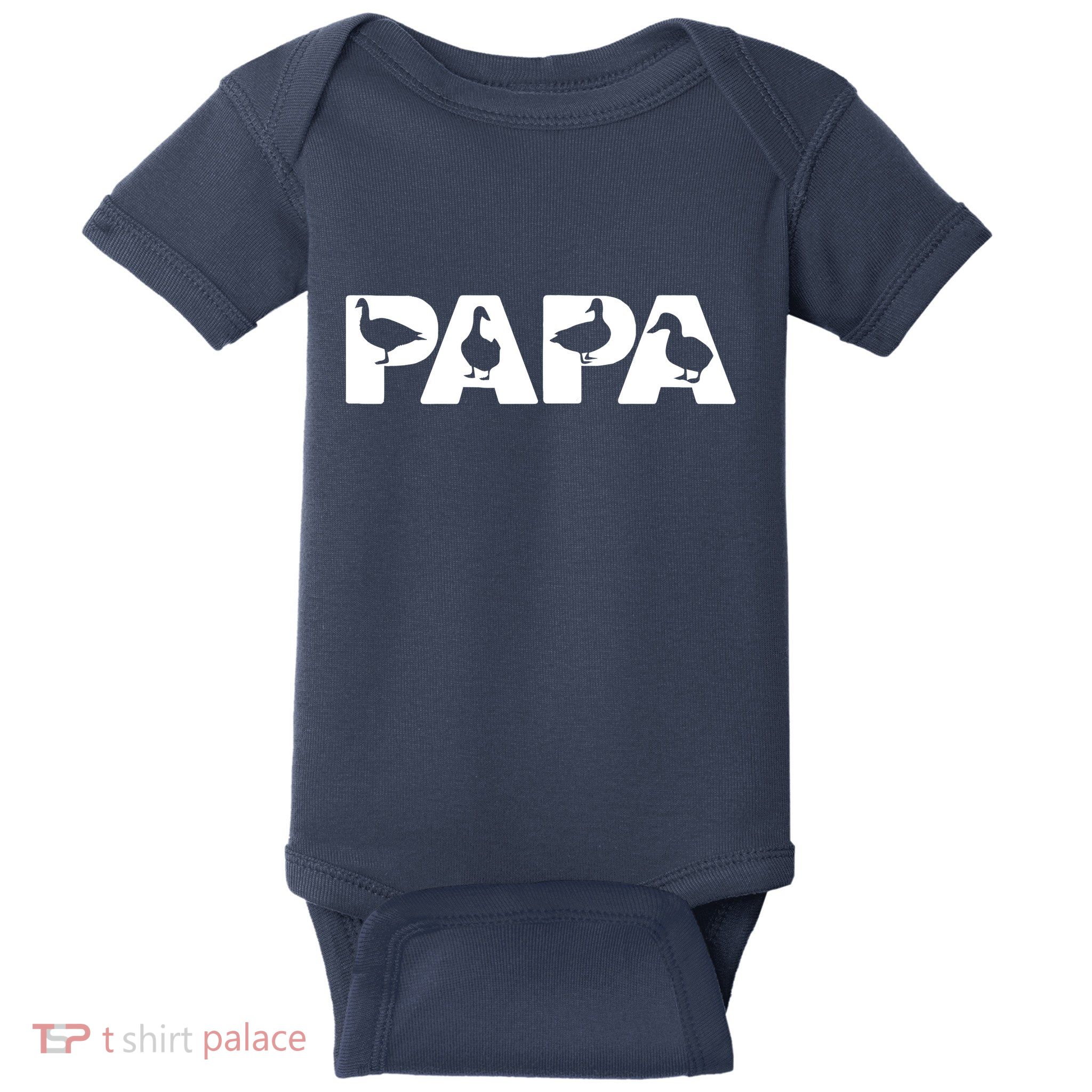 Duck Dad Funny Papa Duck Father Day Gift Baby Bodysuit