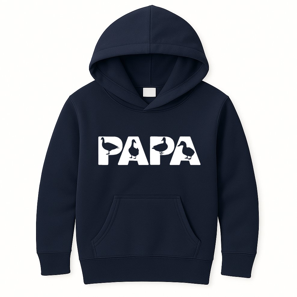 Duck Dad Funny Papa Duck Father Day Gift Kids Hoodie