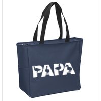 Duck Dad Funny Papa Duck Father Day Gift Zip Tote Bag
