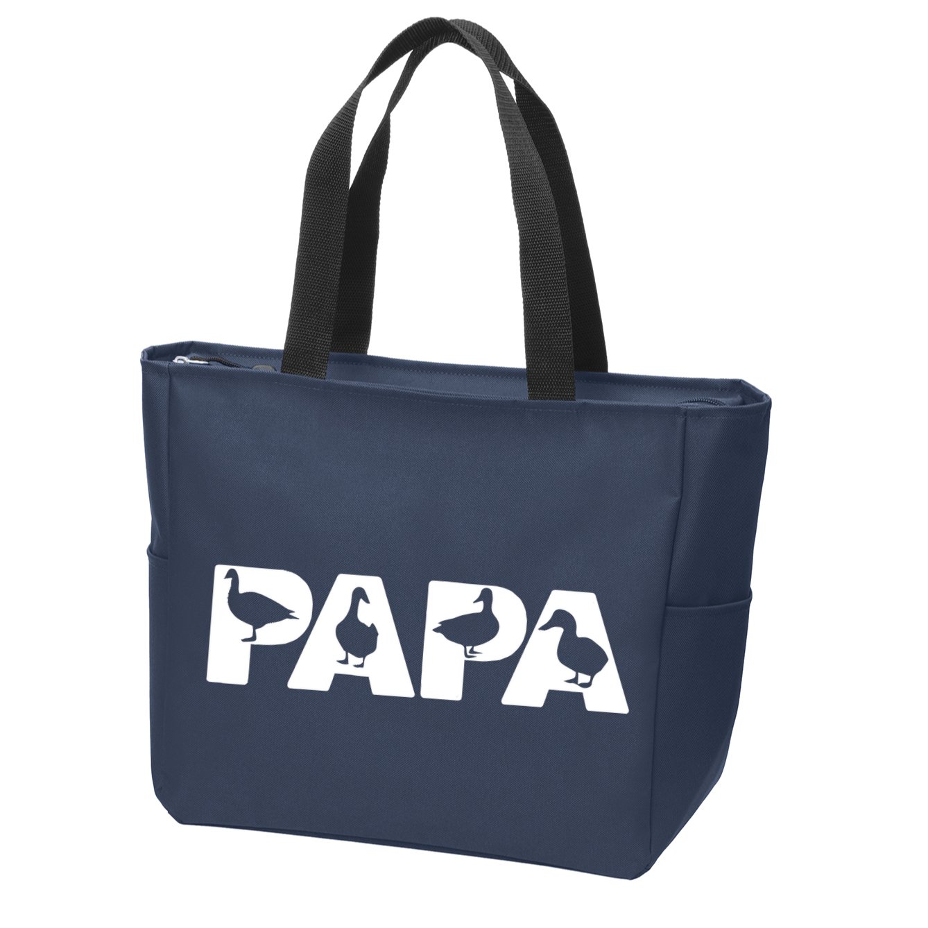 Duck Dad Funny Papa Duck Father Day Gift Zip Tote Bag