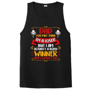 Dear Dad Funny Father Graphic Fatherhood Papa Gift PosiCharge Competitor Tank