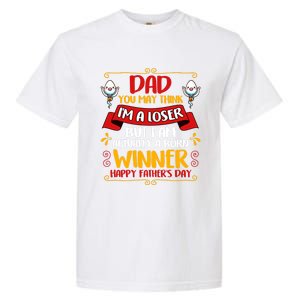 Dear Dad Funny Father Graphic Fatherhood Papa Gift Garment-Dyed Heavyweight T-Shirt