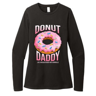 Donut Daddy For Dads Funny Sprinkles Food Lover Gifts Womens CVC Long Sleeve Shirt